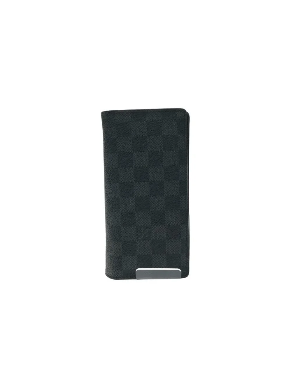 Louis Vuitton Long Bifold Wallet Damier Portefeuille Brazza Black